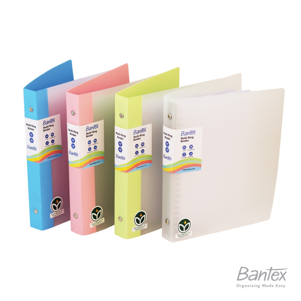 

[The Stationery Shack] Bantex Bi-Colour New Trendy Multi Ring Binder A5 20 Ring - 3524