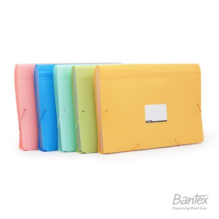 

[The Stationery Shack] Bantex Pastel Colour Expanding File PP Folio/F4 - 3601