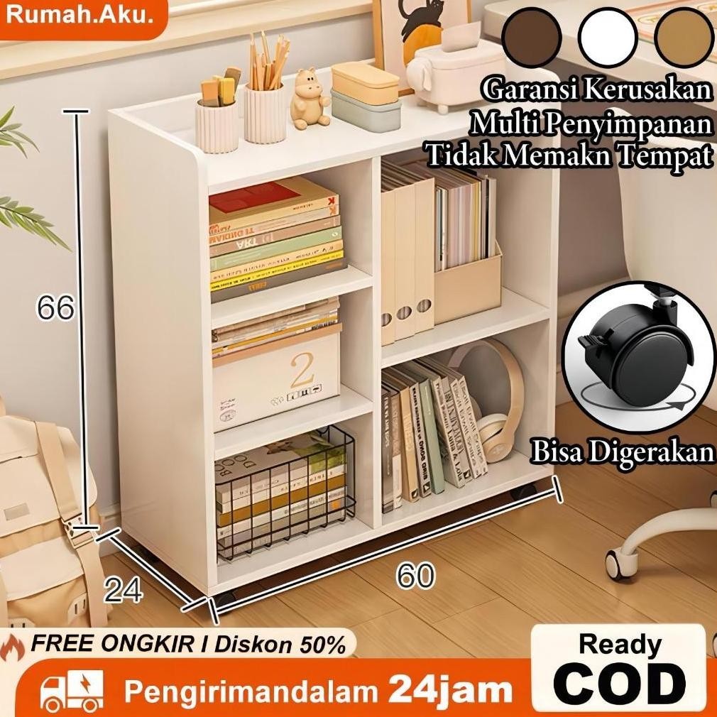 Lemari Buku Bisa Bergerak Lemari Kayu Lemari Buku Anak Lemari Mainan Lemari Serbaguna Lemari Hias Le