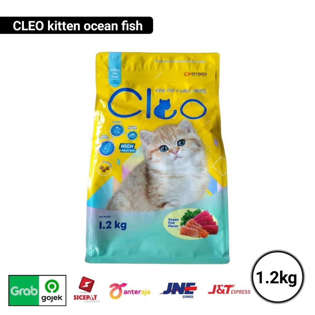 CLEO OCEAN FISH KITTEN 1.2kg makanan kucing CLEO kitten
