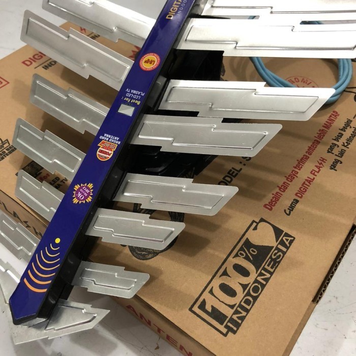 Antena TV FLASH S 019 D Digital Indoor Dalam LED LCD Dual Band UHF VHF