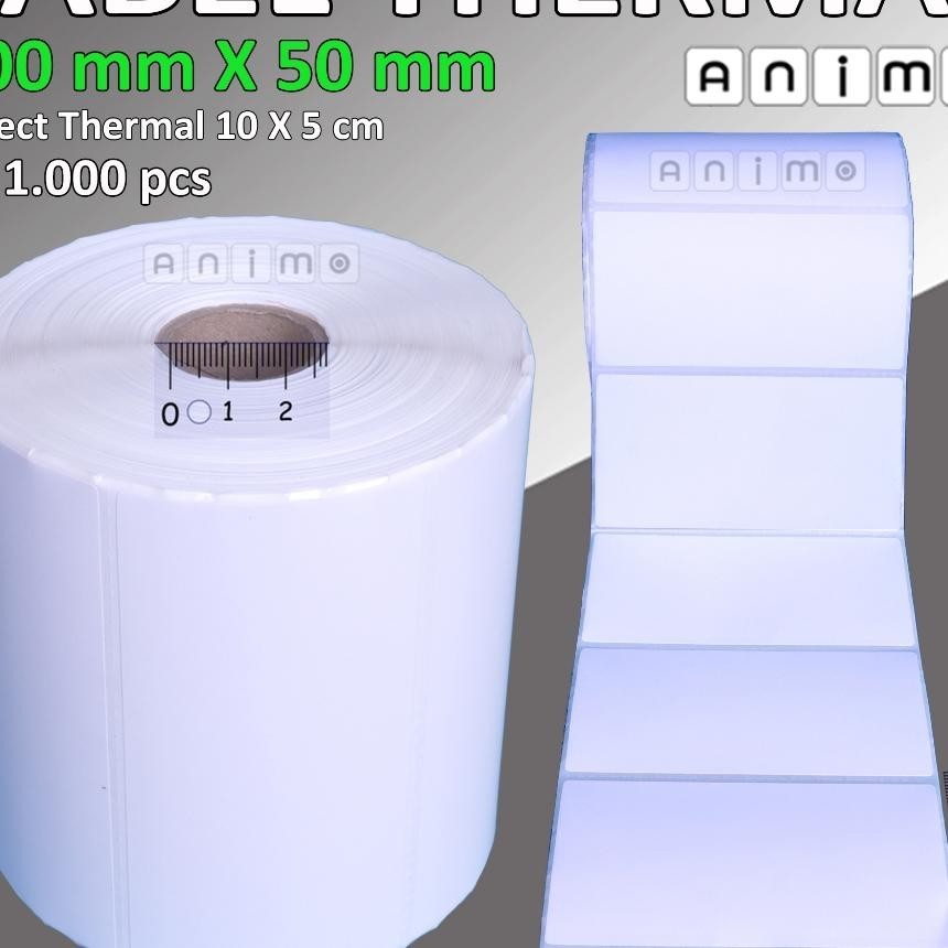 

Label Barcode Thermal 100X50 Mm - Label Thermal 100 X 50 = 10X5 Cm Isi 1.000 Pcs