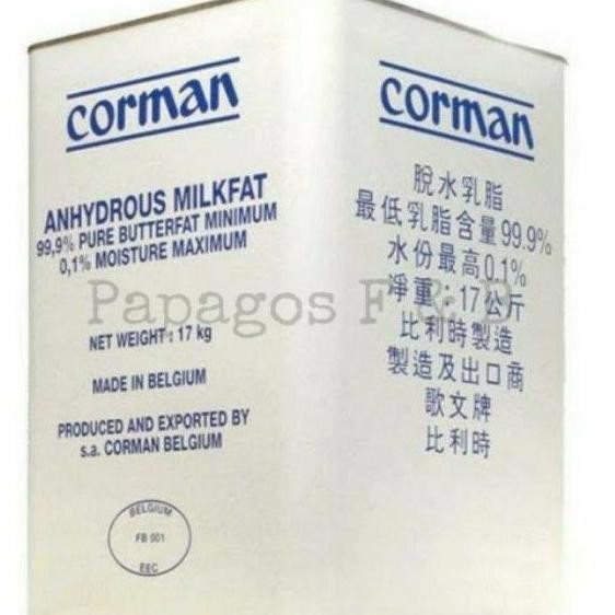 

(DISKON) Butter Corman AMF Anhydrous Milk Fat 500 gr / gram