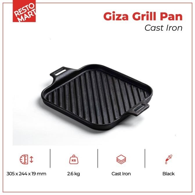 Giza Grill Pan - RESTOGRILL - Cast Iron(2294042)