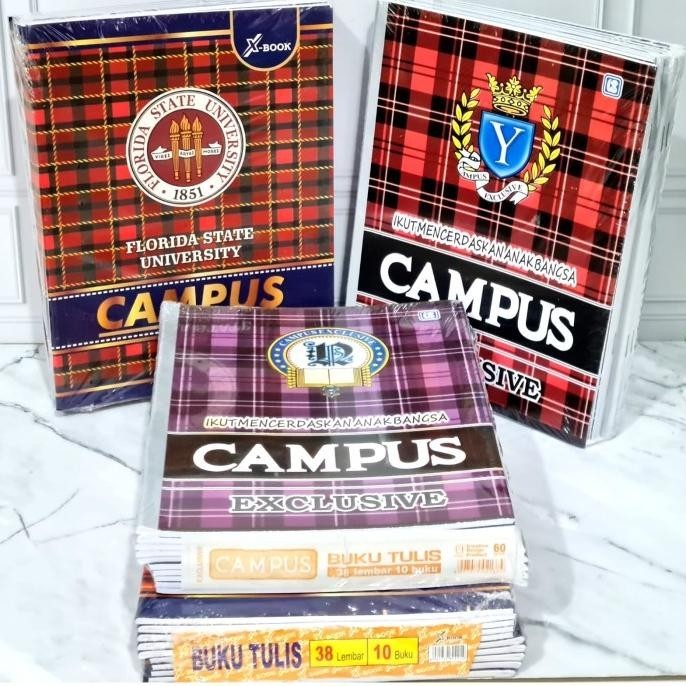 

Buku Tulis 38 Lembar Isi 10 Buku RANDOM CAMPUS