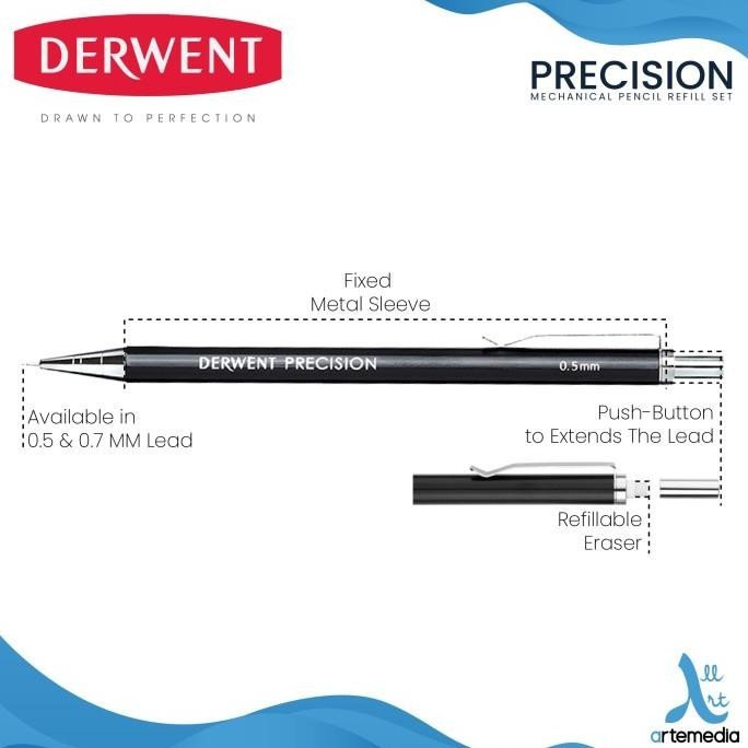 Pensil Mekanik Derwent Precision Mechanical Pencil Set