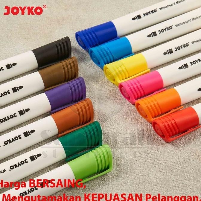 

Spidol Whiteboard Marker Joyko WMC 51 12 Warna Spidol Set Papan Tulis