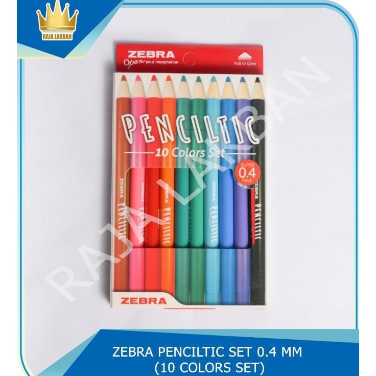 

Pulpen/Fineliner Zebra Penciltic SET 04 MM Waterbased Ink ECER/GROSIR