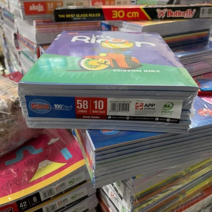 

Buku tulis / buku sidu / sinar dunia 58 lembar grosir murah