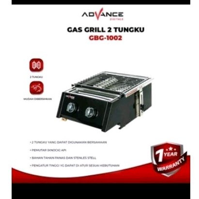 Kompor grill tungku 1 Advance GBG-1002/GBG-1012/GBG-1014
