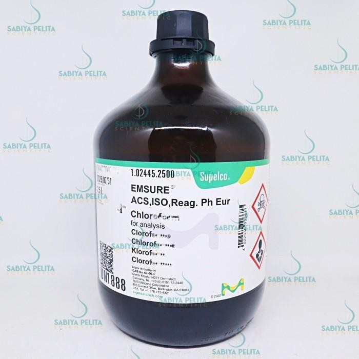 Klorofom/ CHCl3 (Triklorometana)  MERCK 1.02445.2500 / Cap. 2.5 L Original