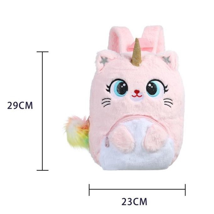 Tas Bulu Unicorn Paud tas sekolah anak paud TK Tas justice smiggle