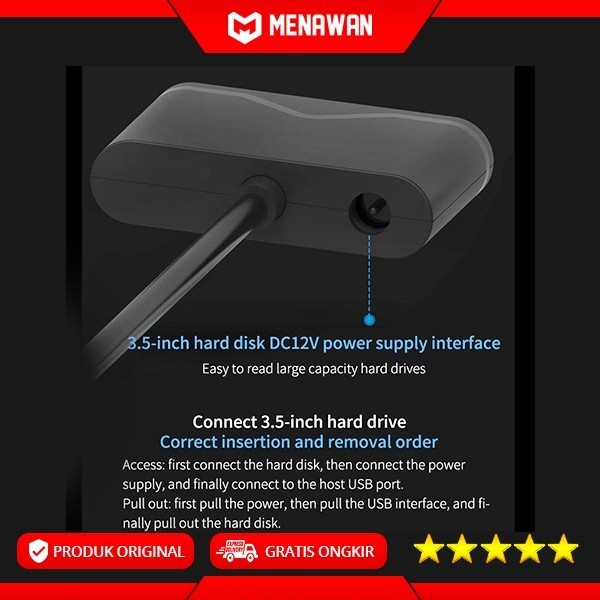 Converter Sata To Usb 3.0 Adapter Hdd Kabel Konektor Hardisk External