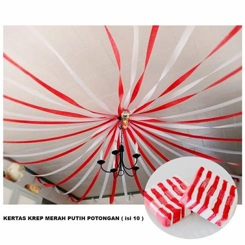 

;&;&;&;&] Kertas Krep Tissue Potong Merah Putih Dekorasi Pesta