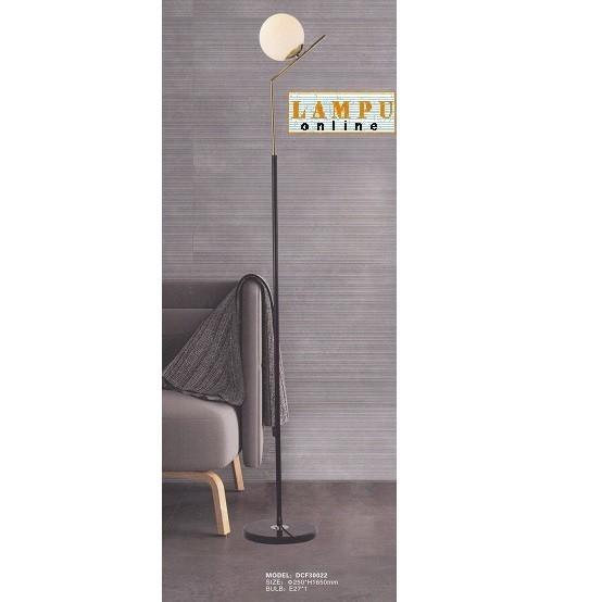 Lampu Berdiri Standing Lamp Bola Kaca Dcf-30022 Lampu