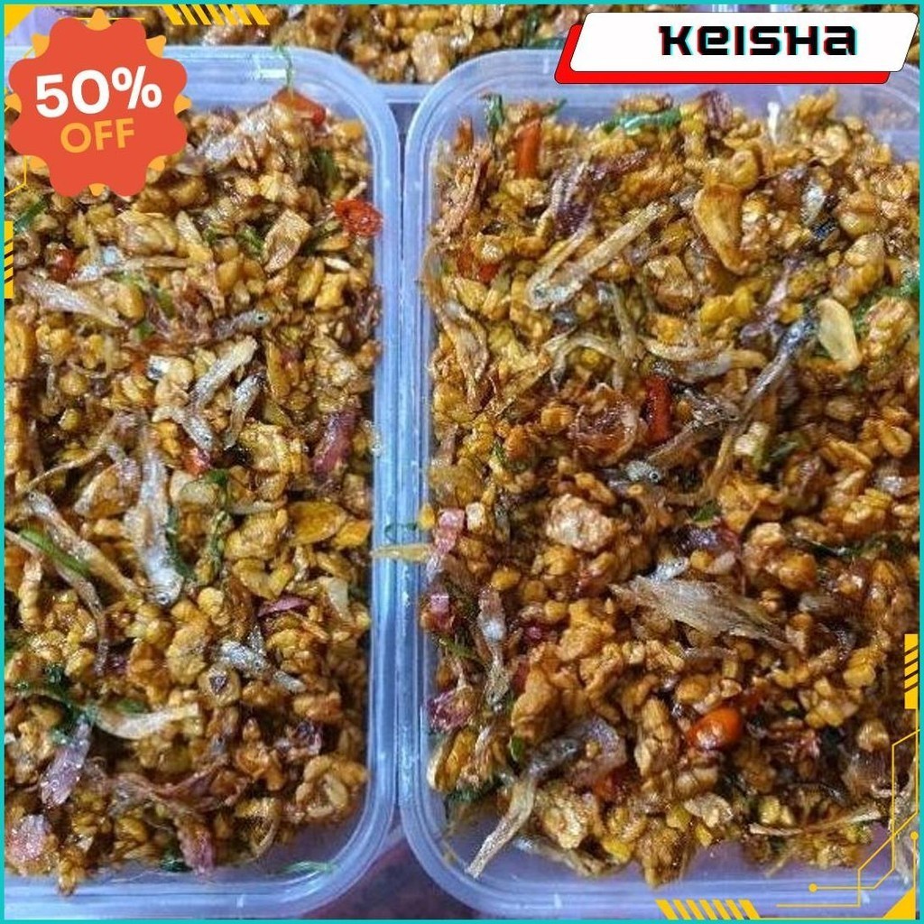 

1Kg Kering Tempe Teri Kacang Pedas Manis / Tempe Teri Orek Murah Terlaris