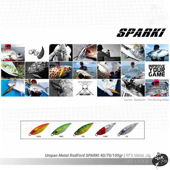 Umpan Rodford Sparki 70 Gr 82Mm Rfs Alluring Metal Jig