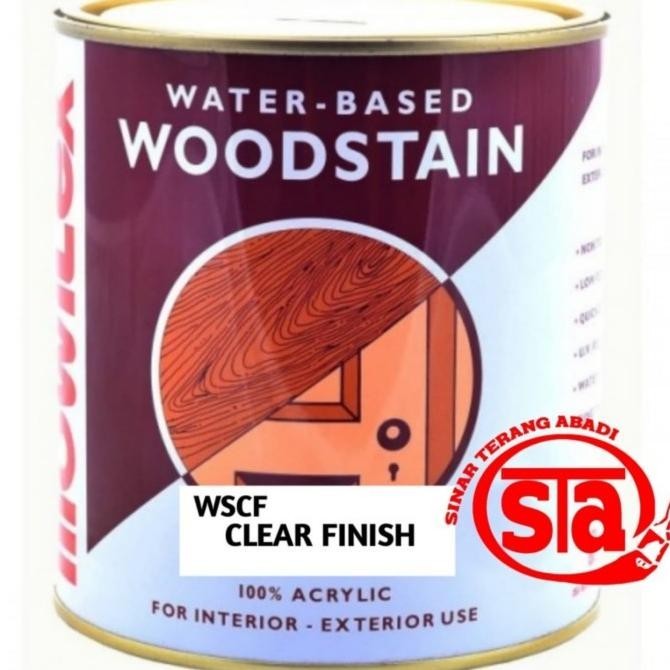 TERMURAH - Mowilex water based woodstain (pelitur kayu mowilex) WSCF clear finish