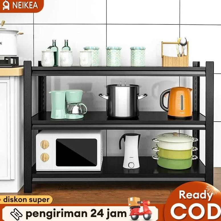 Rak Besi Siku 3 susun Rak Aquarium 90x30x100CM