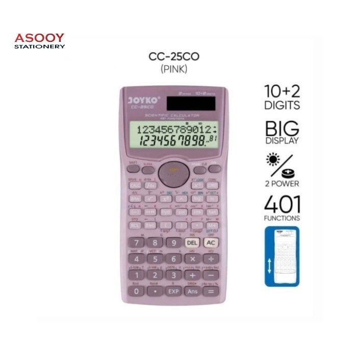 

Ready calculator kalkulator Joyko CC-25CO scientific 401 functions