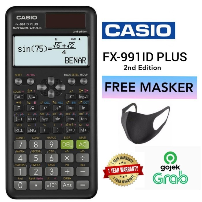 

Ready KALKULATOR SCIENTIFIC CASIO FX 991ID PLUS 2 ORI