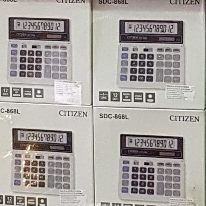 

Ready kalkulator citizen sdc868l putih calculator