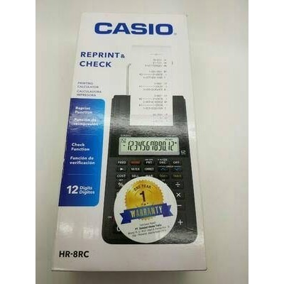 

Ready Kalkulator Casio Portable Printer HR - 8 RC Reprint And Check