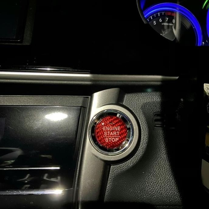 YU Cover Carbon Asli Tombol Start Stop engine Honda Brio Facelift  TERLARIS