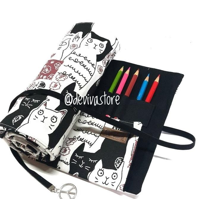 

TEMPAT PENSIL GULUNG / ROLL PENCIL CASE / TEMPAT PENSIL LUCU UNIK