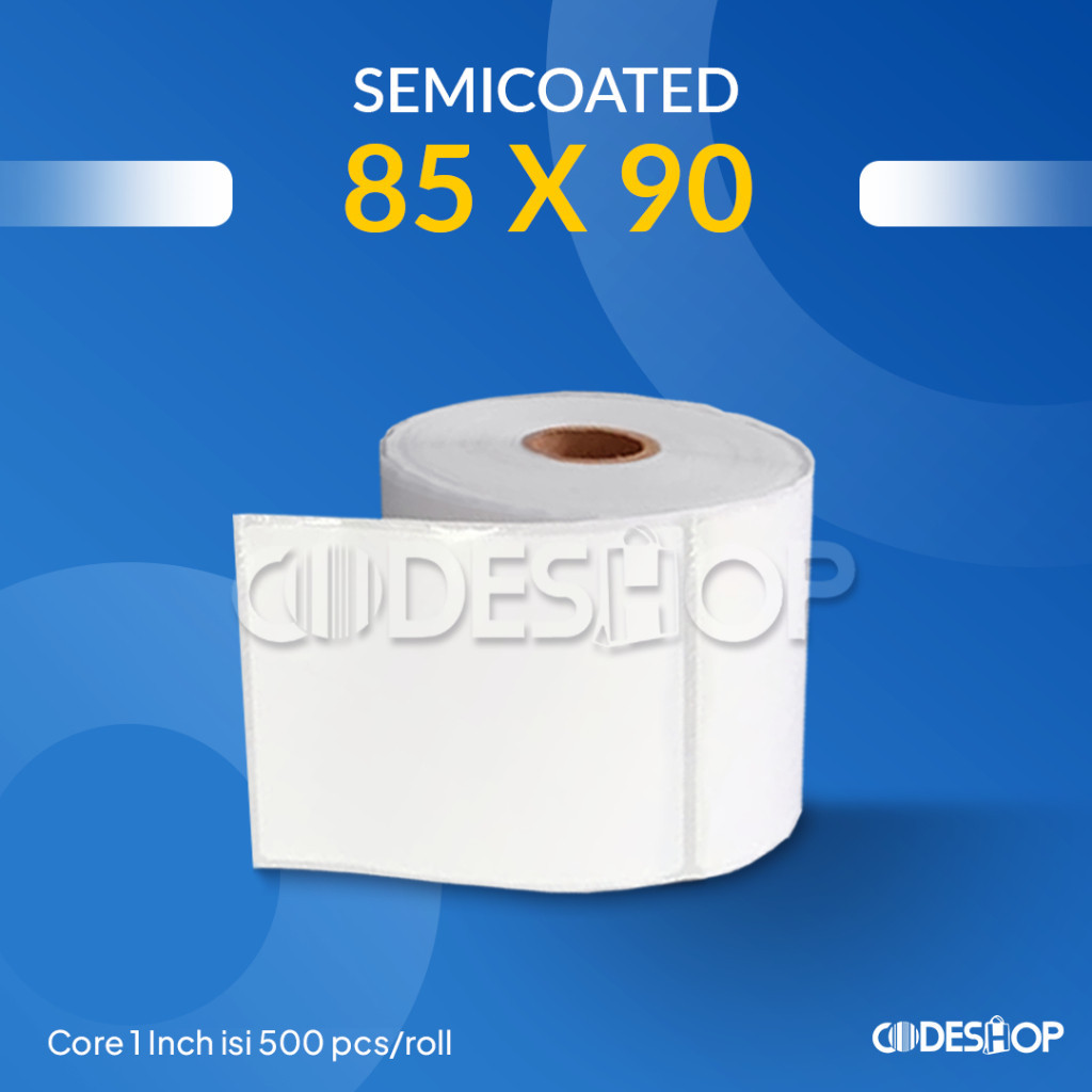 

Label SEMICOATED 85x90 mm Kertas Stiker 85 x 90 Isi 500pcs