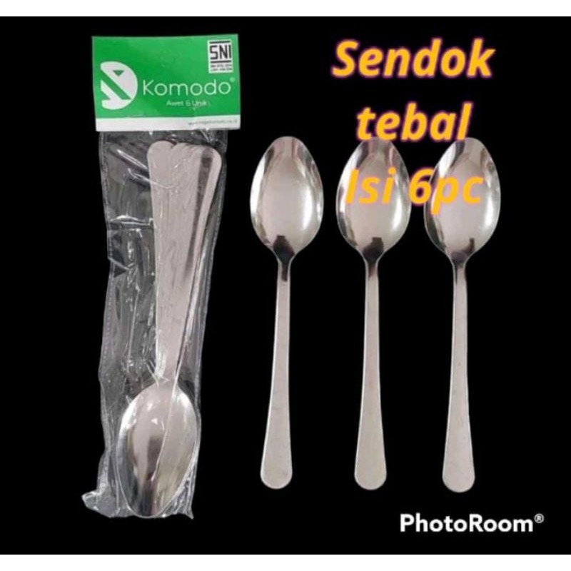 sendok makan tebal KOMODO / sendok makan tebal/sendok setenlis tebal ISI 6PC