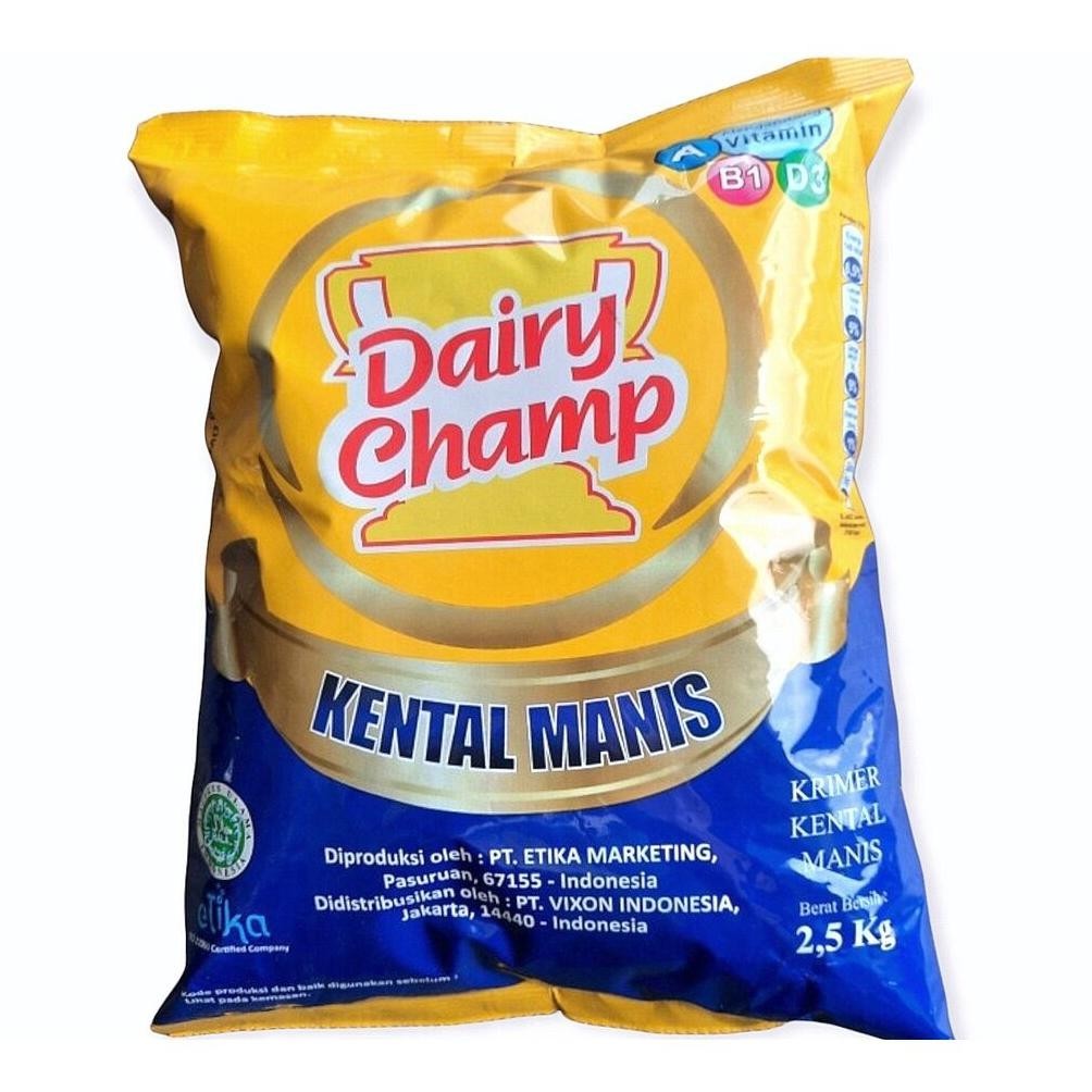 

8.8 Dairy Champ Susu Kental Manis 2,5Kg Garansi