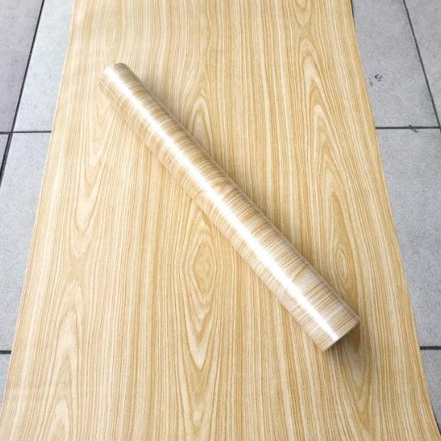 TT60 Walpeper Dinding - Wallpaper Motif Kayu - Wallpaper dinding kayu muda polos 10M - Wallpaper Lem