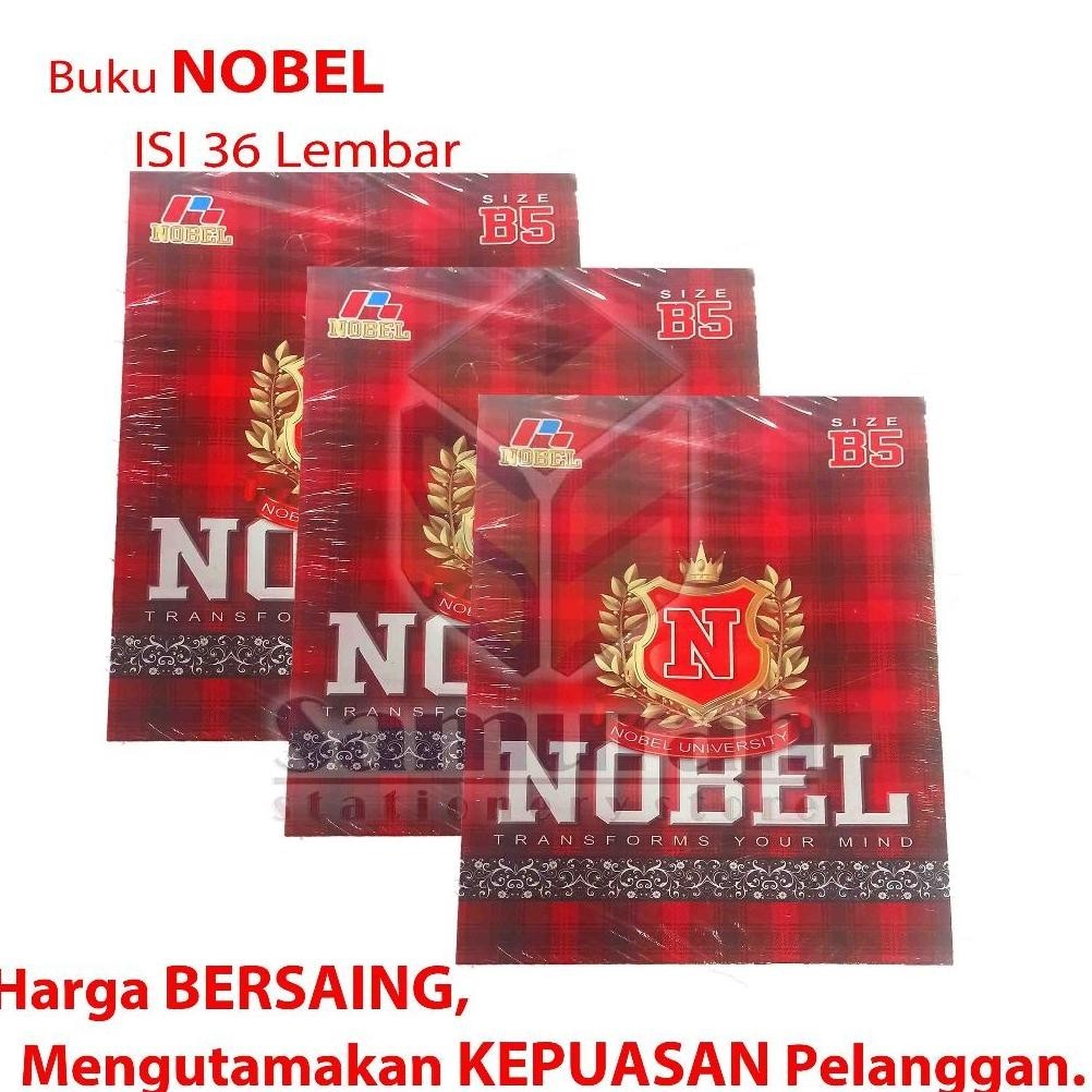 

Ready Buku Tulis Nobel Isi 36 Lembar / Buku Ukuran Boxy Campuss / B5 36 Lbr - Per Pak Isi 10 Buku