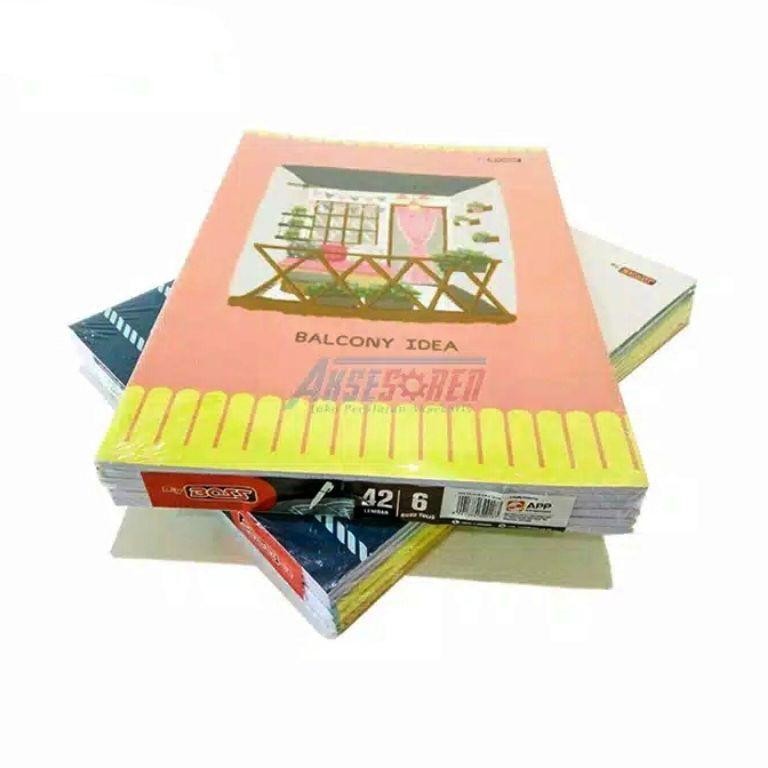 

100% Buku Tulis Big Boss 42 Lembar - Isi 6 Pcs