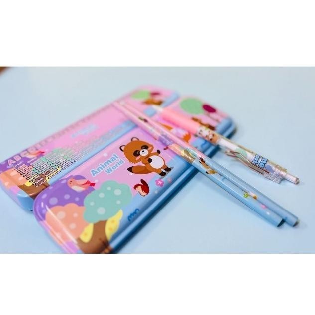 

aq-54 Paket Alat Tulis Set 9 in 1 / Stationary Set Alat Tulis Sekolah isi 9 pcs / Perlengkapan Sekolah Lengkap Anak SD / Paket Alat Tulis Motif Premium