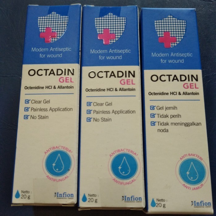 Octadin Gel 20Gram, Octadine Antiseptik Mencegah Infeksi Luka