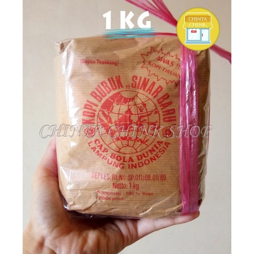 

Secrenada - Kopi Bubuk Sinar Baru Cap Bola Dunia Kemasan Lama 1Kg