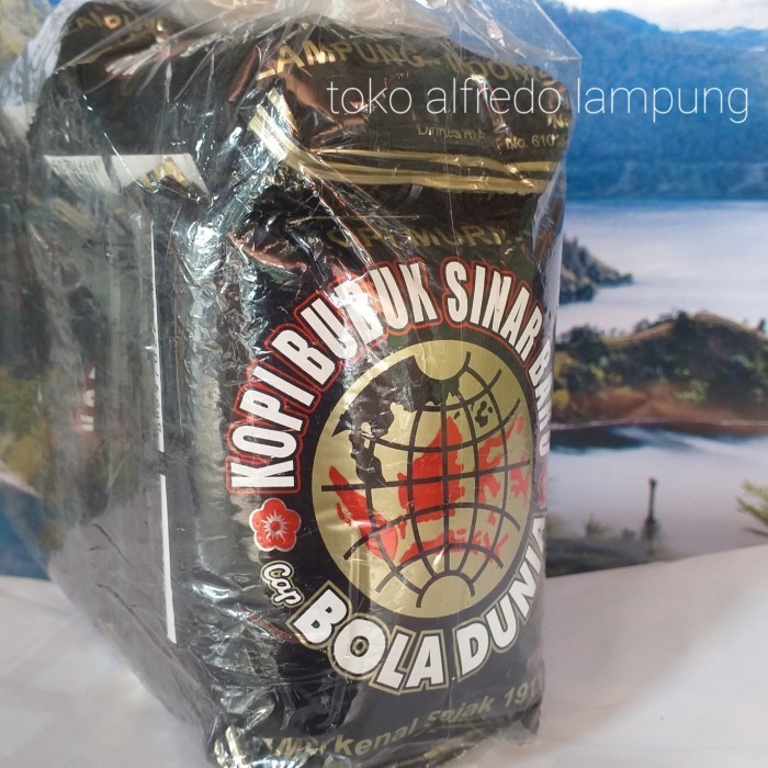 

Secrenada - Kopi Bubuk Sinar Baru Cap Bola Dunia 1Kg Isi 10 Kemasan Netto 1000Gr