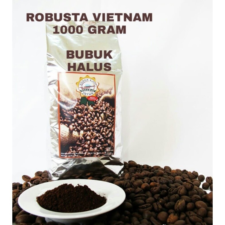 

Secrenada - Kopi Robusta Vietnam 1000 Gram / Kopi Vietnam - Bubuk Halus