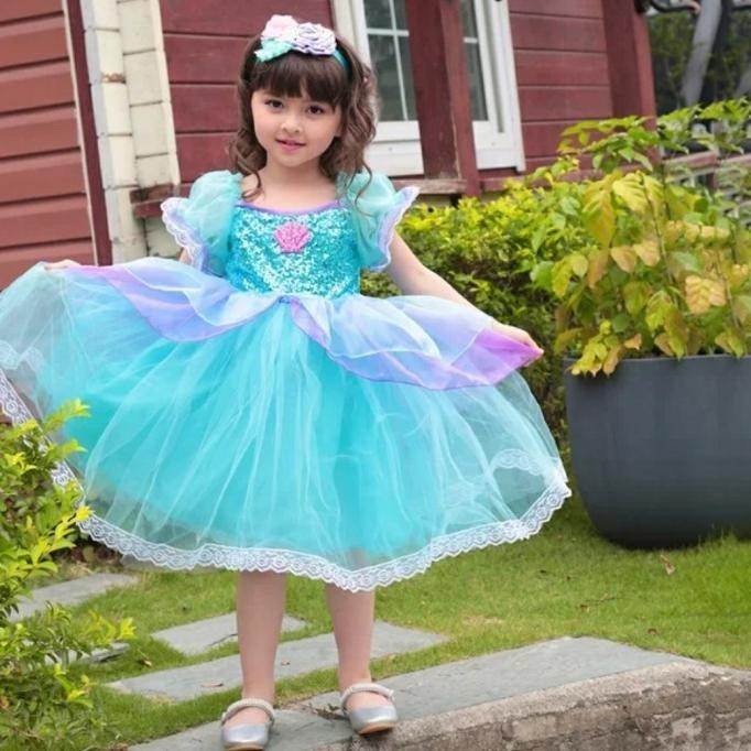 Mermaid Party dress Birthday dress ulang tahun anak ikan Duyung