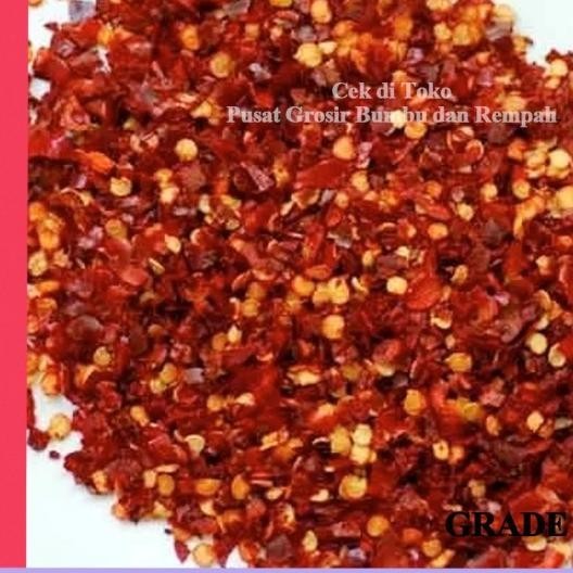 

Chili Flakes 1 Kg / Cabai Giling Kasar 1 Kg / Chilli Flakes