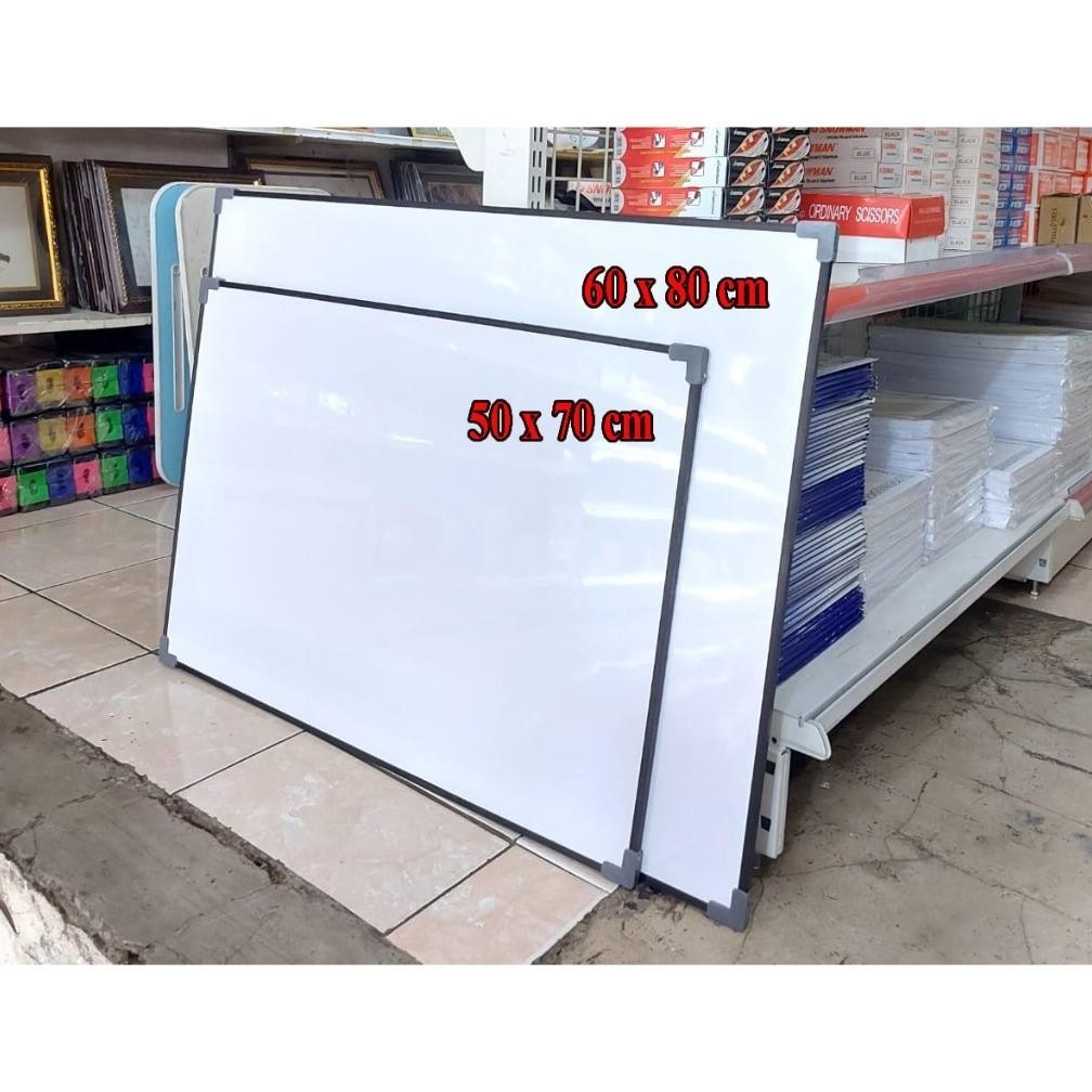 

df-8 Papan Tulis 50x70 cm 60x80 cm Magnet dan Non Magnet Berkualitas