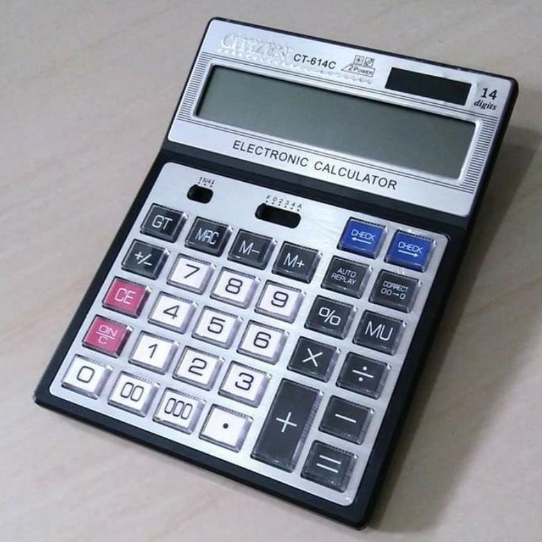 

TERLARIS!! kalkulator citizen besar calculator Dagan ct-614C 14digit Viral