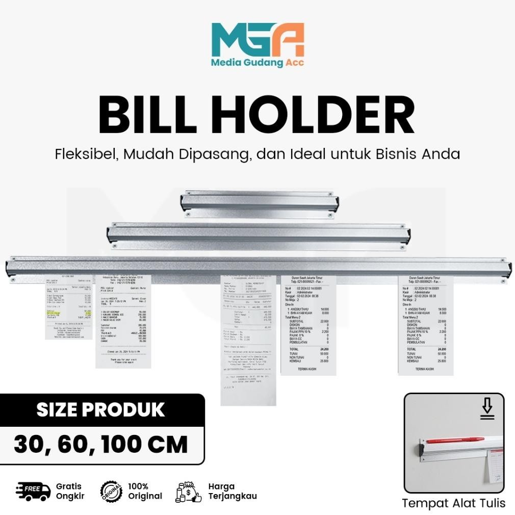 

jy-6 BILL HOLDER / CAPITAN NOTA STAINLESS / RECEIPT HOLDER / PENJEPIT KERTAS BON BILL Murah