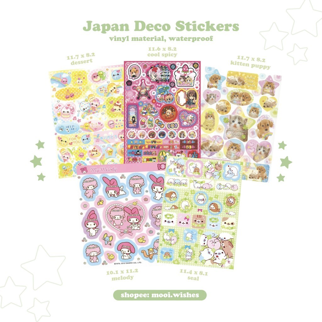 

Sticker Deco Japan Handphone Laptop Journaling Penpal