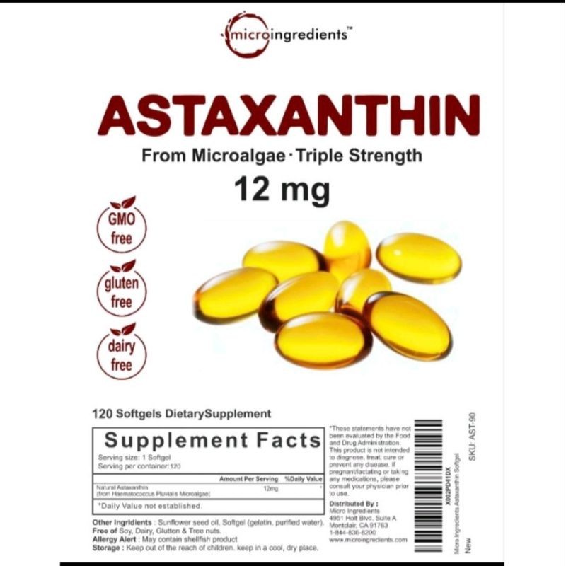 PROMONEW ASTAXANTHIN 12 MG 120 SOFTGEL