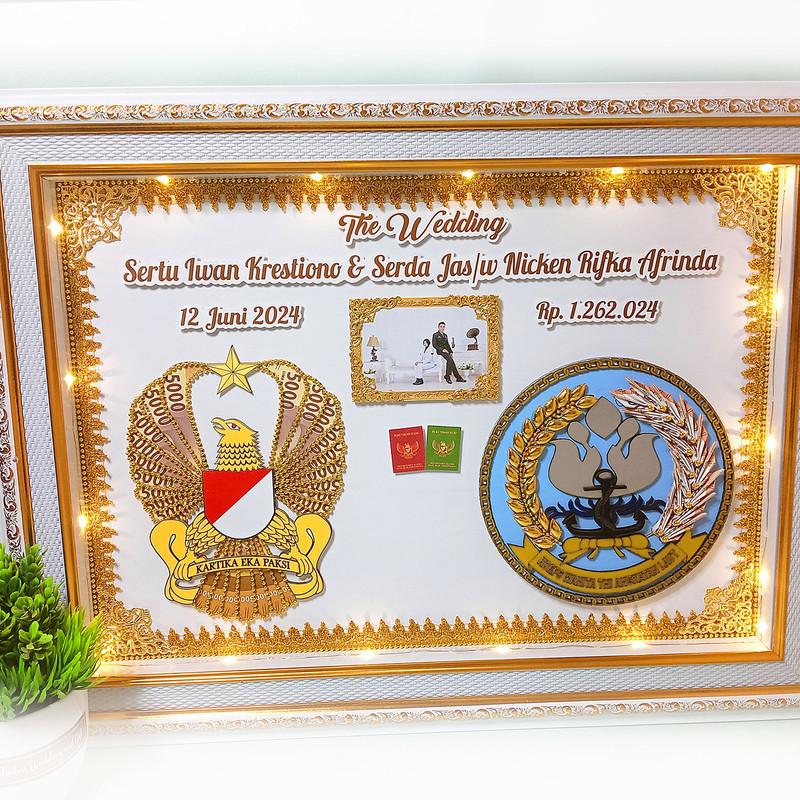 mahar wedding logo tni polisi abdi negara TNI AD AU AL