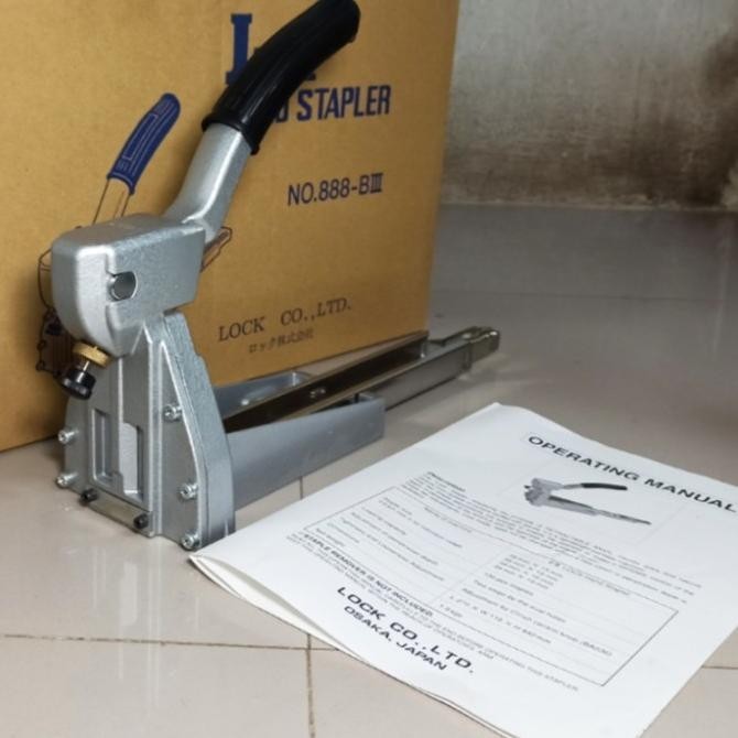 

[ Ek ] Lock Hand Stapler 15Mm Ori Japan Alat Steples Karton Kardus !! Ready