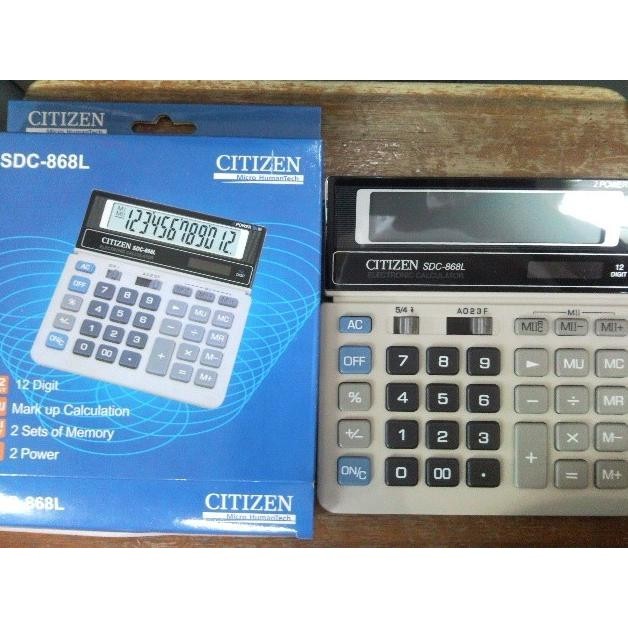 

BEBAS ONGKIR - Jual Kalkulator Calculator Citizen SDC 868 L